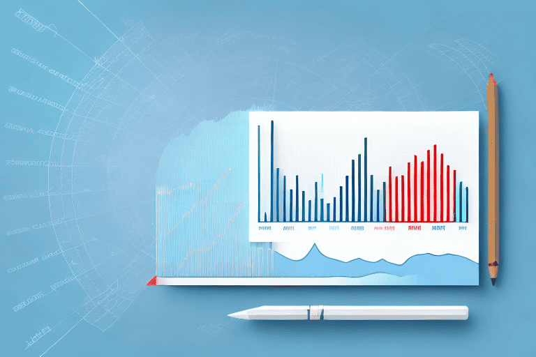 A graph or chart showing the performance of stocks and shares over time