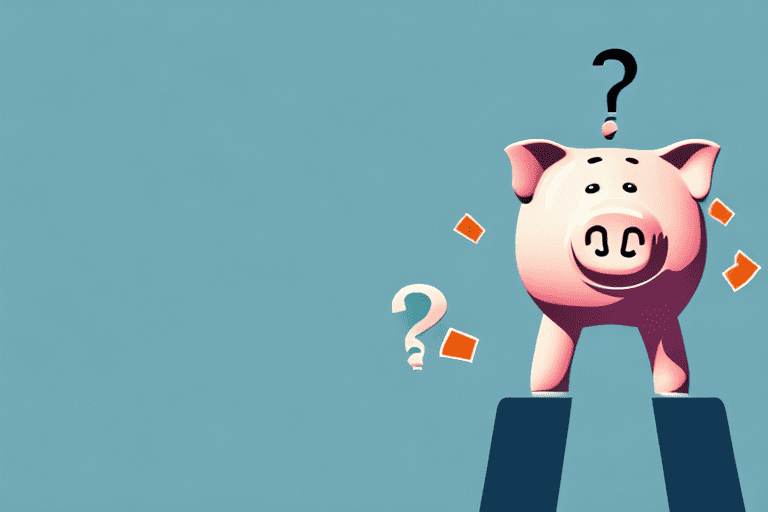 A piggy bank with a question mark hovering above it