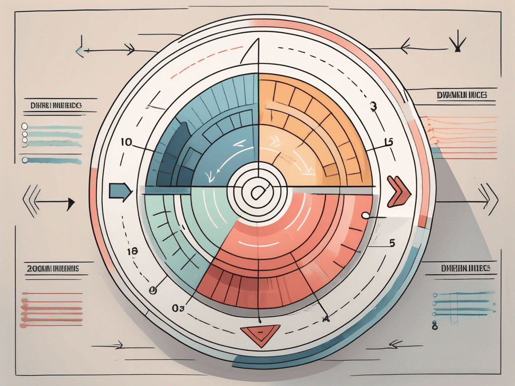 A pie chart divided into different sections symbolizing various dividend indices