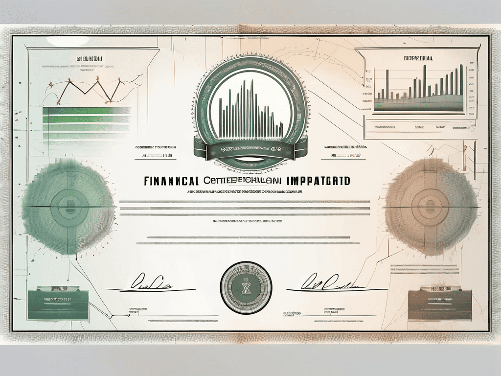 A large bond certificate with a zero imprinted in the middle