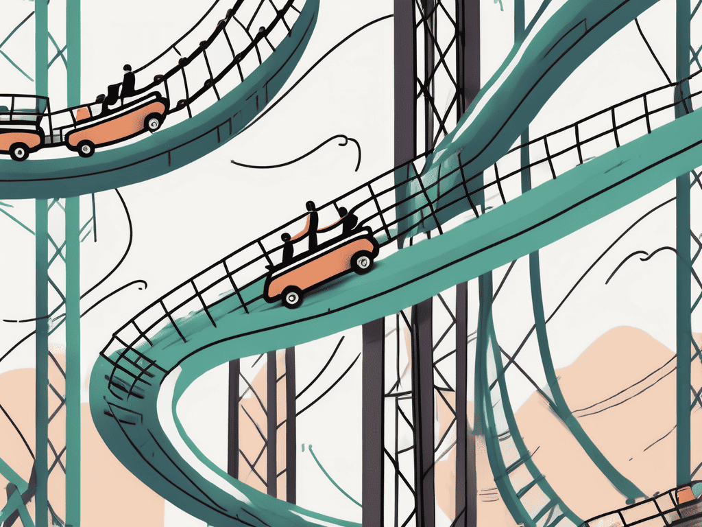 A variety of bonds tied to a roller coaster