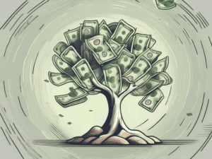 A tree with money growing on its branches