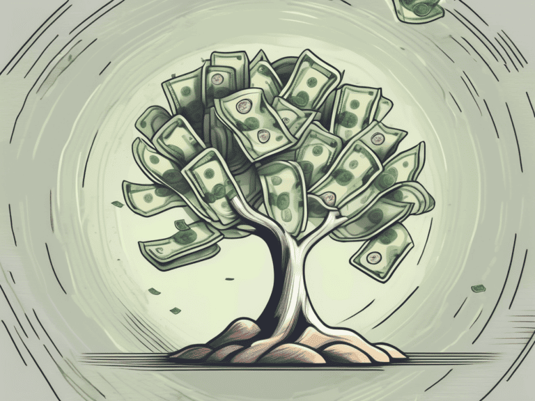 A tree with money growing on its branches