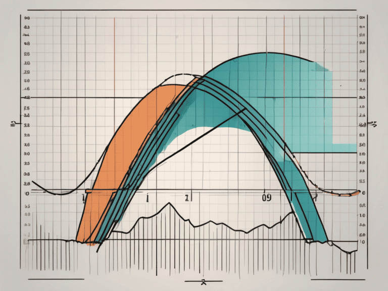 A stylized curve graph with two axes representing inflation and unemployment