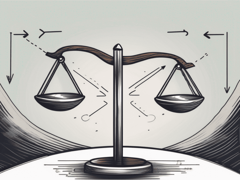 A balanced scale with arrows on both sides