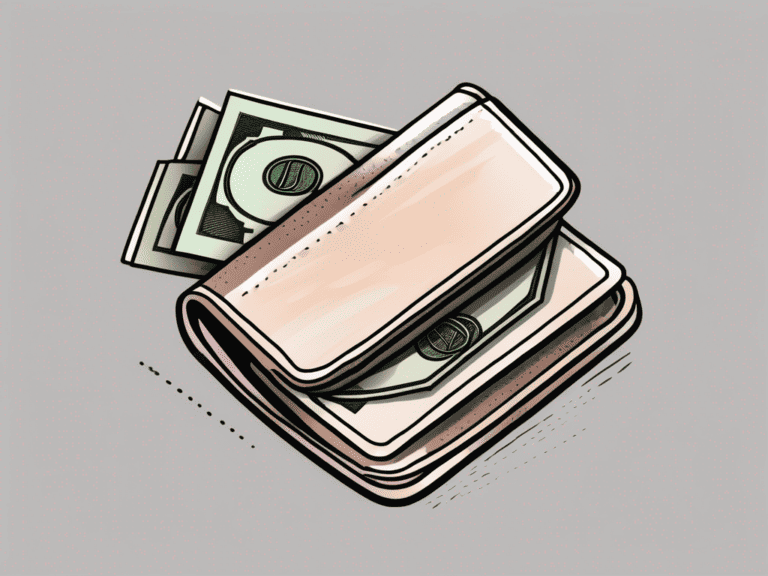 A wallet with money being taken out