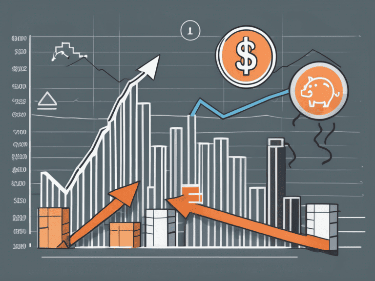 A fluctuating graph or chart