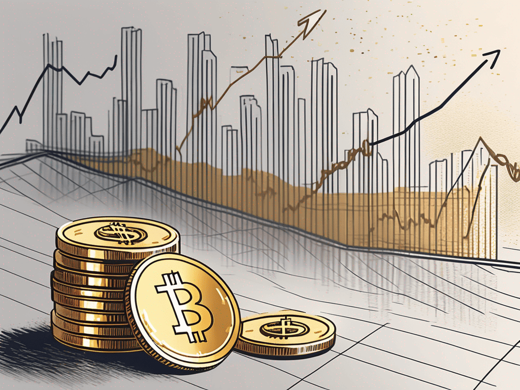 A pile of gold coins steadily increasing in size