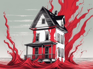 A sinking house in a sea of red ink