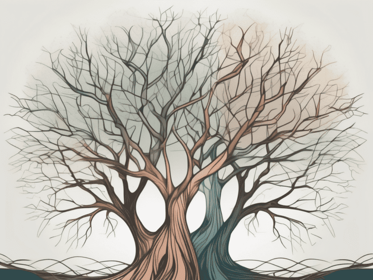 A large tree with various branches